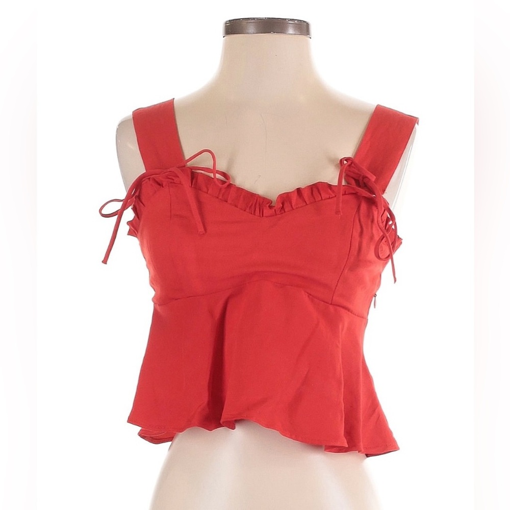 NWT Zara Women’s Red Sleeveless Blouse
